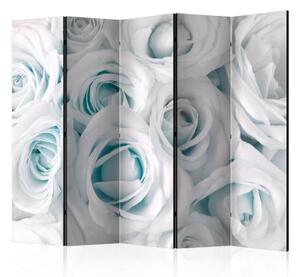 Paraván - Satin Rose (Turquoise) II [Room Dividers]