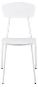 Bílá kovová zahradní židle MARA SIMPLE OUTDOOR