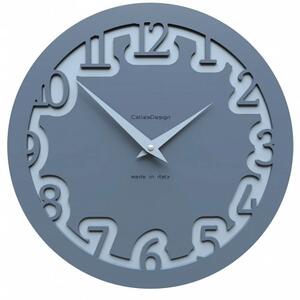 Designové hodiny 10-002 CalleaDesign Labirinto 30cm (více barevných verzí) Barva šedomodrá tmavá-44 - RAL5014
