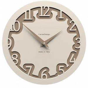 Designové hodiny 10-002 CalleaDesign Labirinto 30cm (více barevných verzí) Barva béžová (nejsvětlejší)-11 - RAL1013