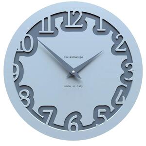 Designové hodiny 10-002 CalleaDesign Labirinto 30cm (více barevných verzí) Barva světle modrá klasik-74 - RAL5012