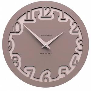 Designové hodiny 10-002 CalleaDesign Labirinto 30cm (více barevných verzí) Barva caffe latte-14 - RAL1019