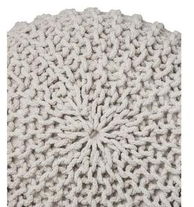 Ručně vyrobený pletený puf Dori