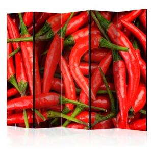 Paraván - chili pepper - background II [Room Dividers]