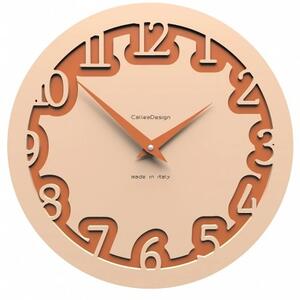 Designové hodiny 10-002 CalleaDesign Labirinto 30cm (více barevných verzí) Barva caffe latte-14 - RAL1019