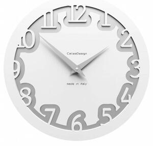 Designové hodiny 10-002 CalleaDesign Labirinto 30cm (více barevných verzí) Barva bílá-1 - RAL9003