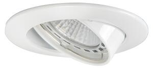 Sada 6 moderních zapuštěných bodových svítidel bílá naklápěcí GU10 50mm - Edu