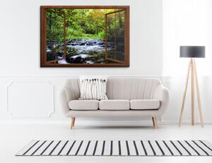 Malvis Okno do ráje lesní pohody Velikost: 90x60 cm