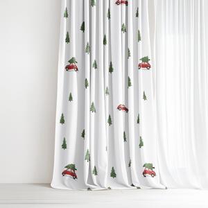 Goldea vánoční bavlněný závěs - cesta pro stromeček 140x150 cm