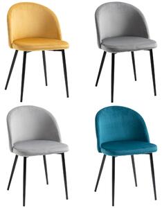 Skandinávská jídelní židle - Židle - Židle s opěradlem ve tvaru sedáku - Bistro židle - Designová židle - Čalounění