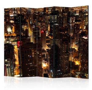 Paraván - City by night - Chicago, USA II [Room Dividers]