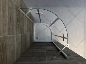 Sprchová vanička Čtvrtkruhová sprchová vanička - 90 x 90 cm včetně odtokové soupravy