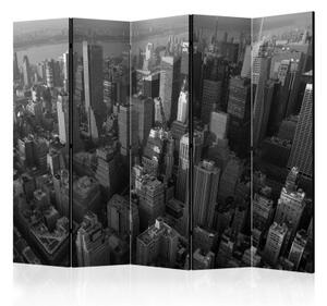 Paraván - New York: skyscrapers (bird's eye view) II [Room Dividers]