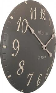 Designové nástěnné hodiny 3084gs Nextime v aglickém retro stylu 35cm