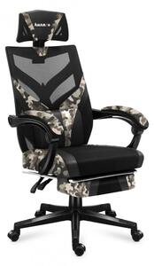 Vysoce kvalitní herní židle COMBAT 5.0 s armádním potiskem
