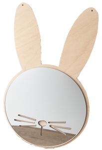 Dream Creations Dětské zrcadlo králík s dřevěnýma ušima 20 x 32 cm