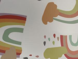 Funlife Dětské samolepky na zeď duhy vícebarevné 8 x 9 cm