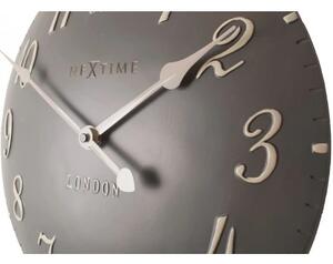 Designové nástěnné hodiny 3084gs Nextime v aglickém retro stylu 35cm