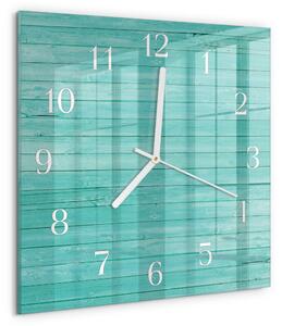 Skleněné hodiny Zelené desky zskb-30x30-00091789
