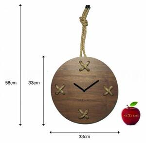 Designové hodiny 3111br Nextime Stitch 58 cm