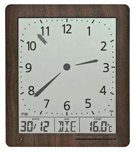 Digitální nástěnné i stolní hodiny 5893 AMS řízené rádiovým signálem 24cm