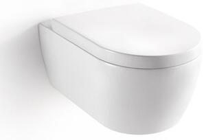 Závěsné WC NT2019 s pomalu padajícím prkénkem Soft-close, povrch NANO - bílá lesklá