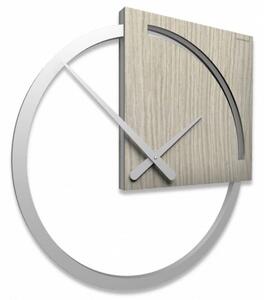 Designové hodiny 10-124 natur CalleaDesign Karl 45cm (více variant dýhy) Dýha tmavý dub - 83