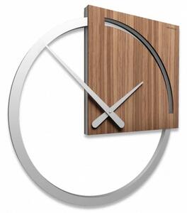 Designové hodiny 10-124 natur CalleaDesign Karl 45cm (více variant dýhy) Dýha černý ořech - 85