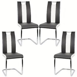 Jídelní židle - Židle - Židle s tvarovaným sedákem - Jídelní židle - Židle k jídelnímu stolu - Ergonomický design - Potah z umělé kůže