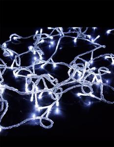 Hjlight 100 LED vánoční řetěz 8m s průhledným kabelem a bílým světlem Vánoční LED osvětlení