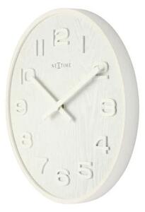 Designové nástěnné hodiny 3096wi Nextime Wood Wood Medium 35cm