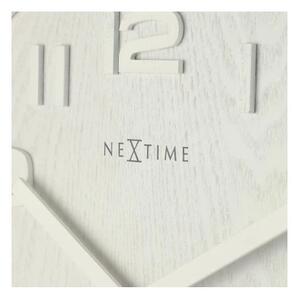 Designové nástěnné hodiny 3096wi Nextime Wood Wood Medium 35cm