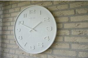 Designové nástěnné hodiny 3096wi Nextime Wood Wood Medium 35cm