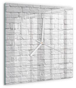 Skleněné hodiny Cihlový zskb-30x30-00085109