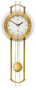 Luxusní kyvadlové nástěnné hodiny 5257 AMS řízené rádiovým signálem 68cm