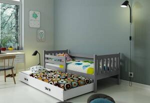 Dětská postel RINOCO P2 + matrace + rošt ZDARMA, 190x80, bílý