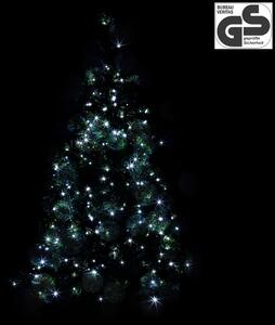 Goleto Vánoční LED osvětlení 5 m | studená bílá 50 LED | zelený kabel
