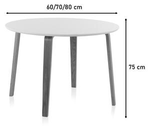 Kulatý dřevěný stůl NOE, průměr 60cm, borovice