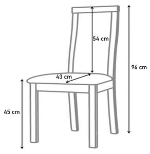 Dřevěná židle AC, borovice