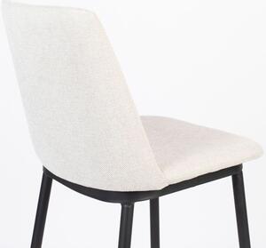 White Label Béžová látková barová židle WLL LIONEL 65 cm