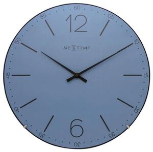 Designové nástěnné hodiny 3159bl Nextime Index Dome 35cm