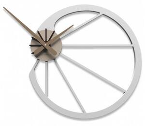 Designové hodiny 10-118 CalleaDesign Snail 45cm (více barevných variant) Barva bílá-1 - RAL9003