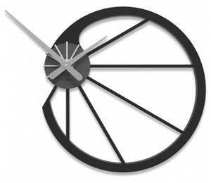 Designové hodiny 10-118 CalleaDesign Snail 45cm (více barevných variant) Barva černá klasik-5 - RAL9017