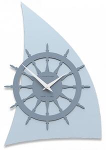 Designové hodiny 10-014 CalleaDesign Sailing 45cm (více barevných verzí) Barva stříbrná-2 - RAL9006