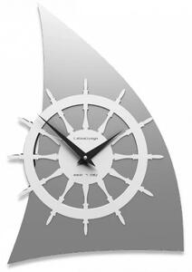 Designové hodiny 10-014 CalleaDesign Sailing 45cm (více barevných verzí) Barva stříbrná-2 - RAL9006