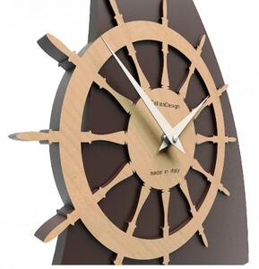 Designové hodiny 10-014 CalleaDesign Sailing 45cm (více barevných verzí) Barva stříbrná-2 - RAL9006