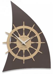 Designové hodiny 10-014 CalleaDesign Sailing 45cm (více barevných verzí) Barva stříbrná-2 - RAL9006