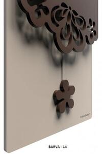 Designové hodiny 56-11-1 CalleaDesign Merletto Pendulum 59cm (více barevných variant) Barva čokoládová-69 - RAL8017