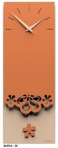Designové hodiny 56-11-1 CalleaDesign Merletto Pendulum 59cm (více barevných variant) Barva čokoládová-69 - RAL8017