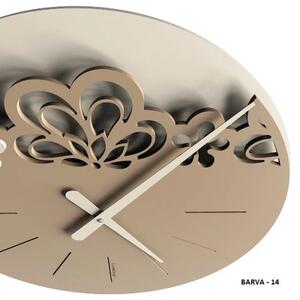 Designové hodiny 56-10-2 CalleaDesign Merletto Big 45cm (více barevných variant) Barva caffe latte-14 - RAL1019